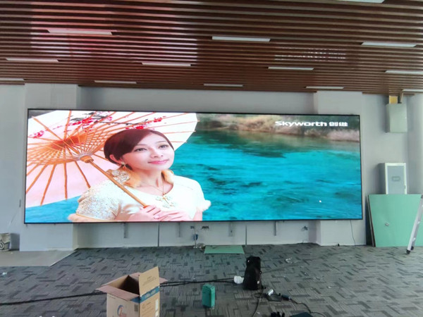 彭州P1.53led小间距屏安装案例